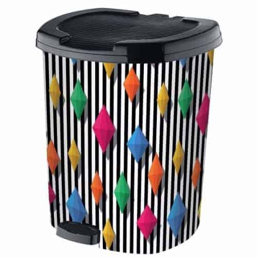 Coș de gunoi cu pedală, 7 L, Multicolor