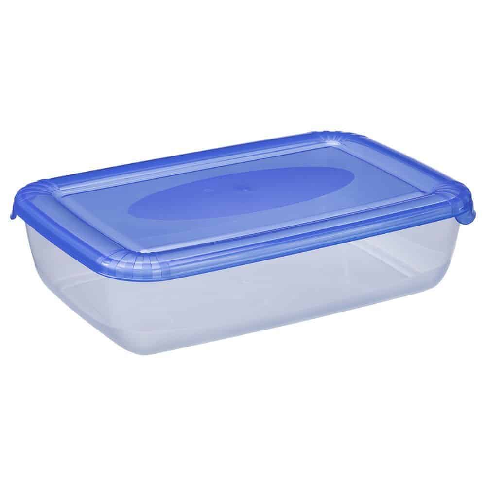 Cutie alimentară ”Polar”, Dreptunghiular, 2.9 l, Capac Albastru