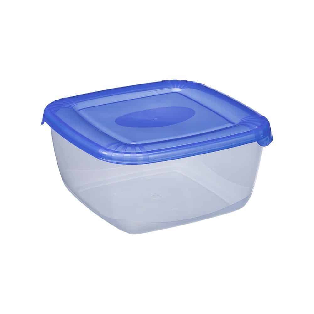 Cutie alimentară ”Polar”, pătrat, 2.5 ml, Capac Albastru