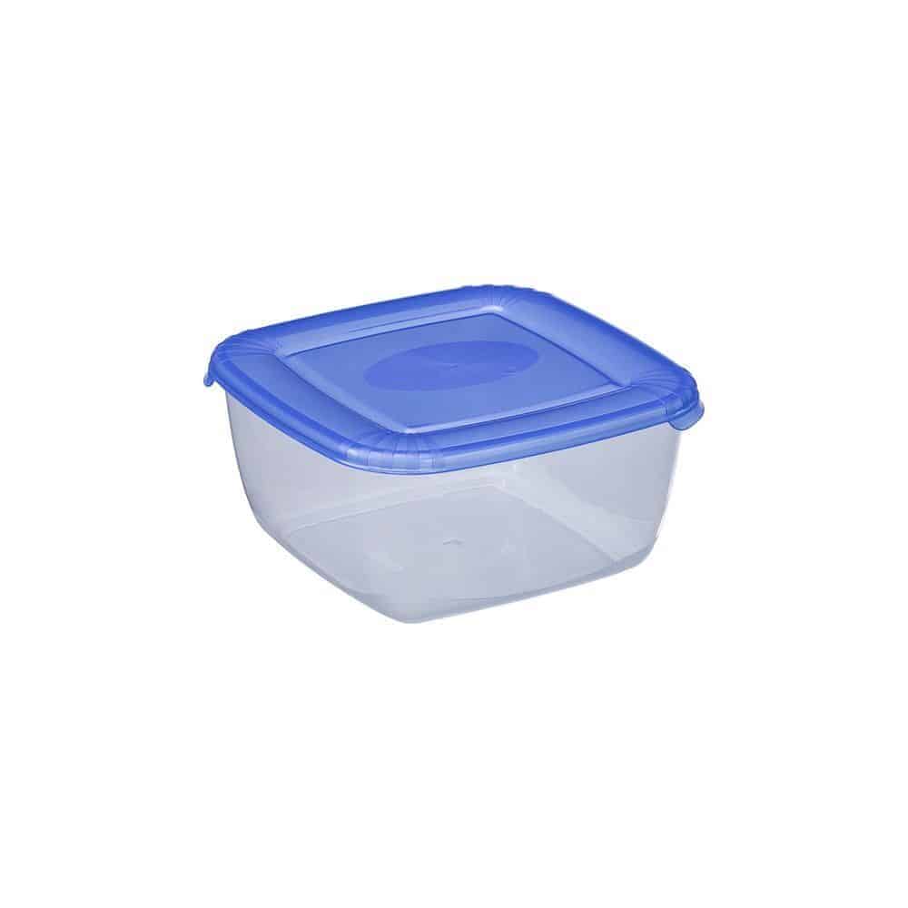 Cutie alimentară ”Polar”, pătrat, 950 ml, Capac Albastru
